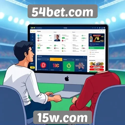 Interface e experiência do usuário em 54bet.com